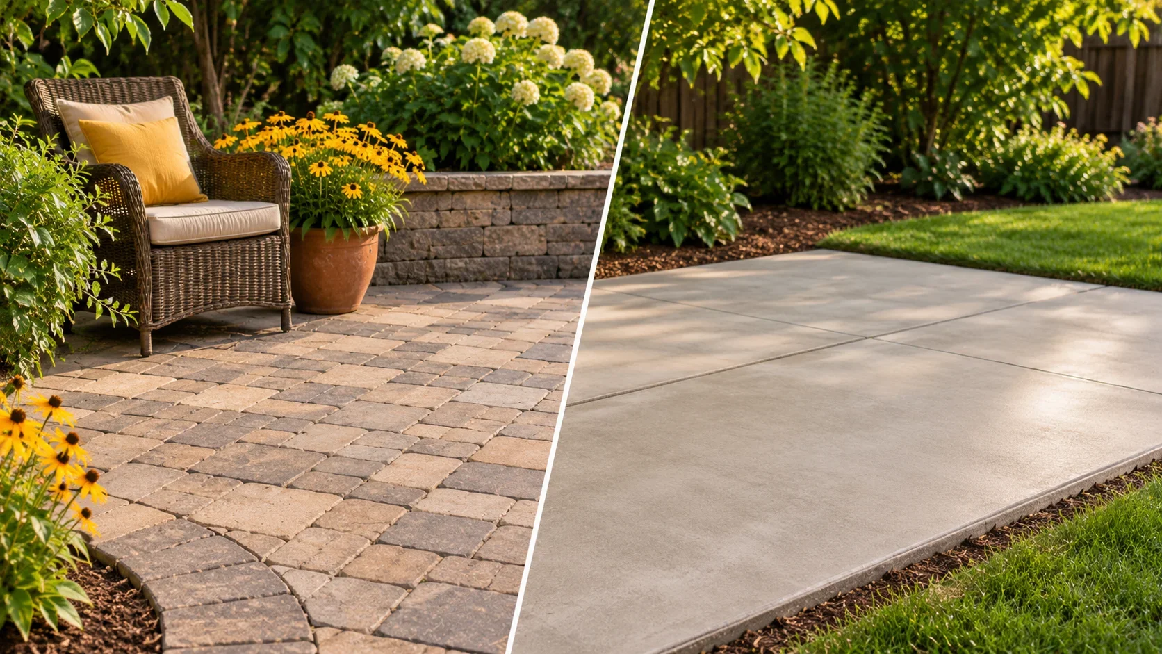 Pavers or poured concrete for your patio?